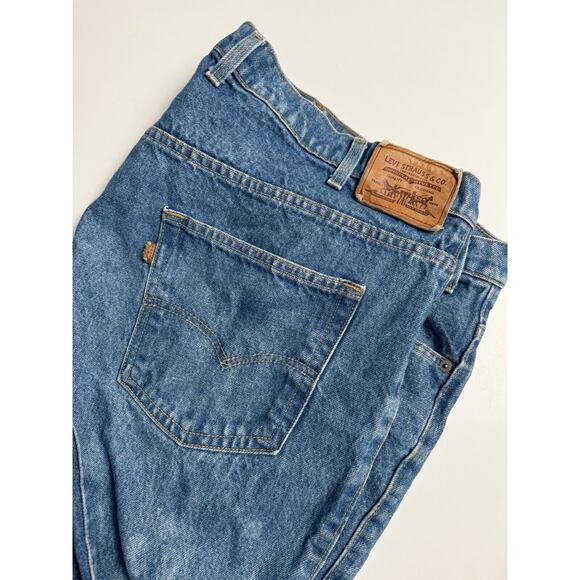 Vintage Levis 549 Jeans Men’s 52x28 Leather Tab Blue Denim 80s 1986